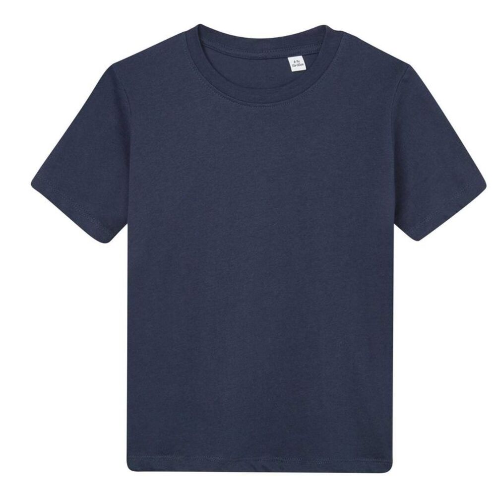 Mantis Childrens/Kids Essential Natural T-Shirt / Navy